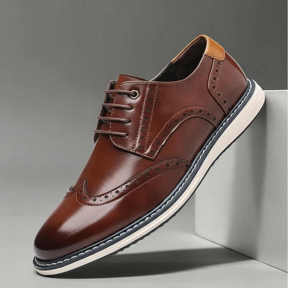 Elegante Leder-Oxfordschuhe