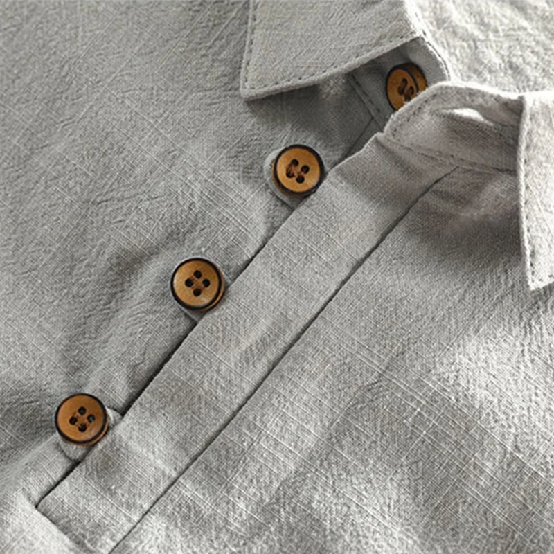San Julian Leinen-Poloshirt