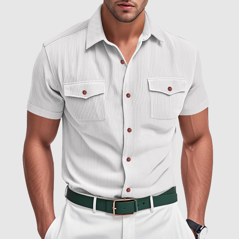 Elegantes Kordhemd für Männer