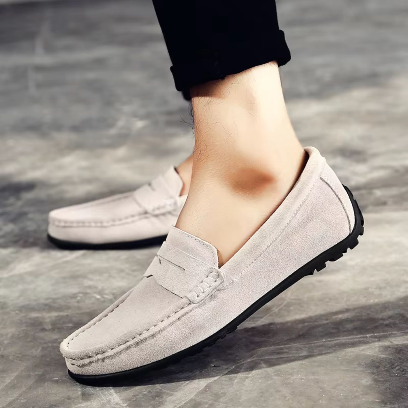 Loafers aus weichem Wildleder