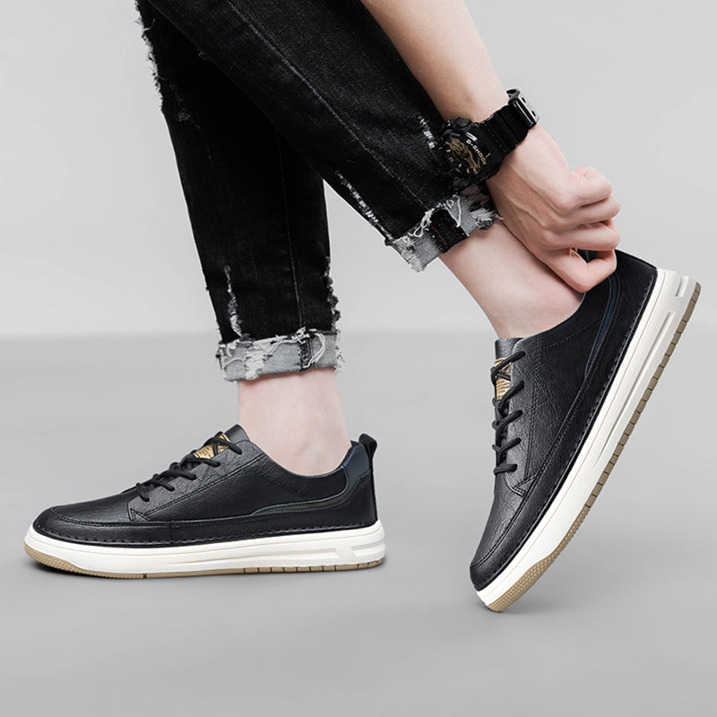 Klassische Leder-Sneakers