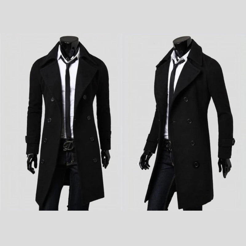 Eleganter langer Trenchcoat