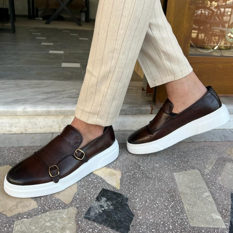 Slipper aus Leder