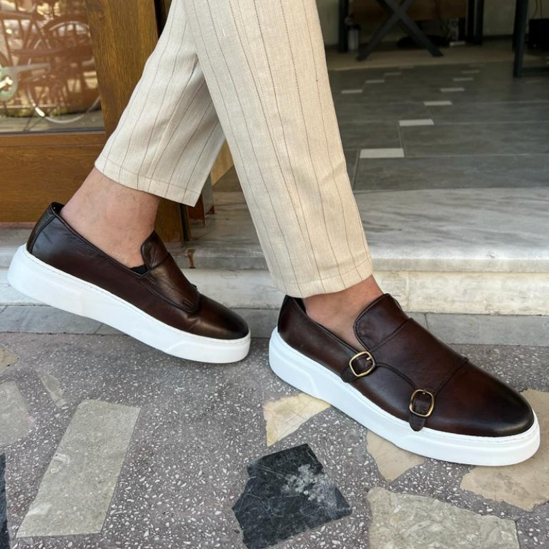 Slipper aus Leder