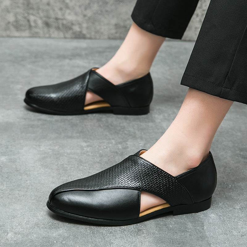 Vintage Leder Halbschuhe
