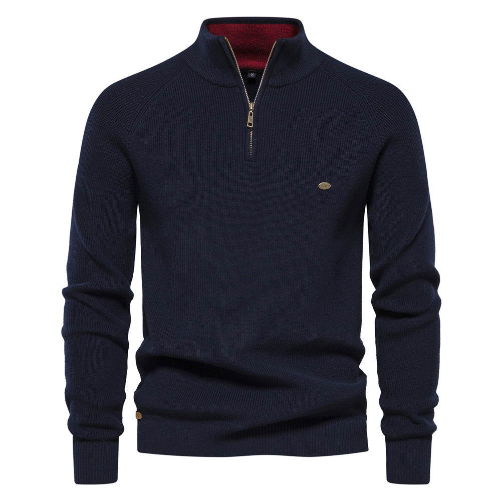 Luxuriöser Pullover mit Reißverschluss
