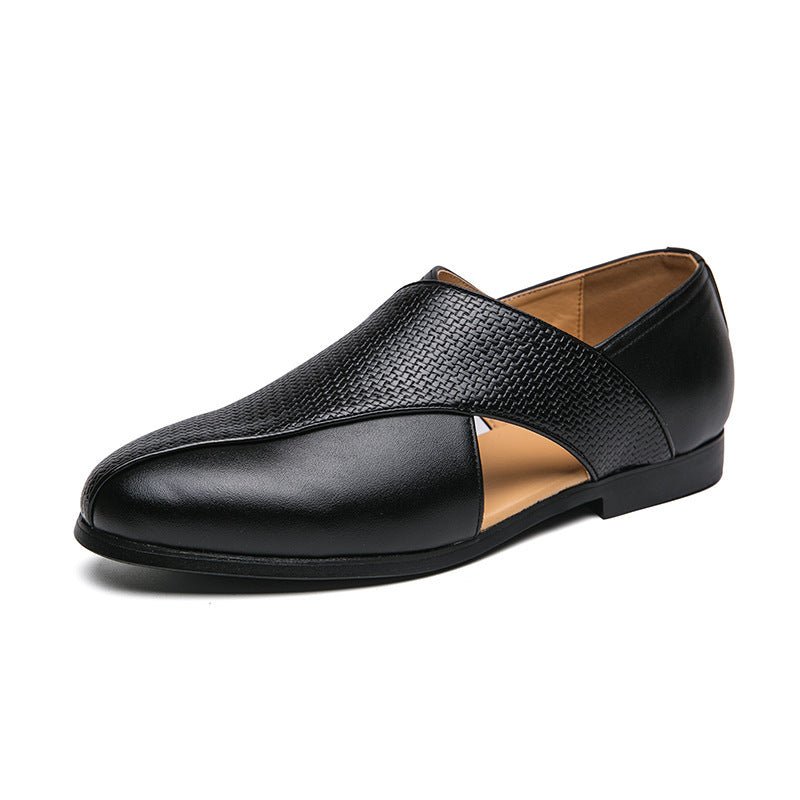 Vintage Leder Halbschuhe