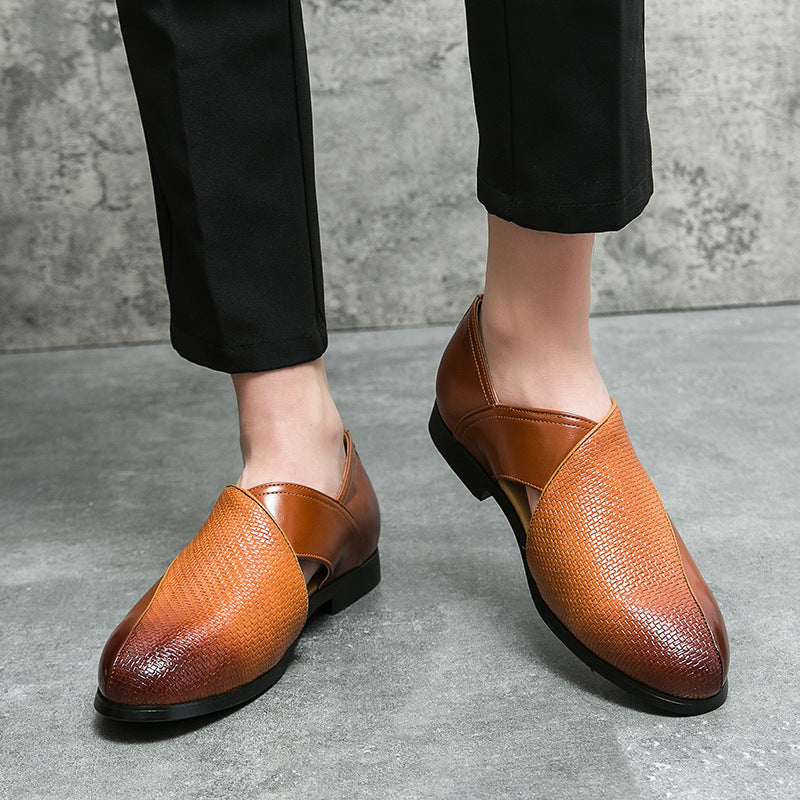Vintage Leder Halbschuhe