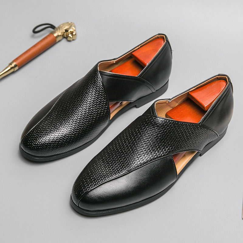 Vintage Leder Halbschuhe