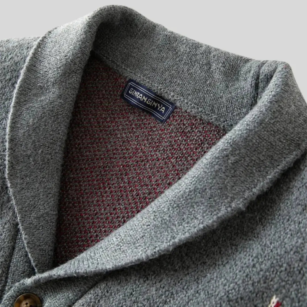 Jacquard-Woll-Cardigan
