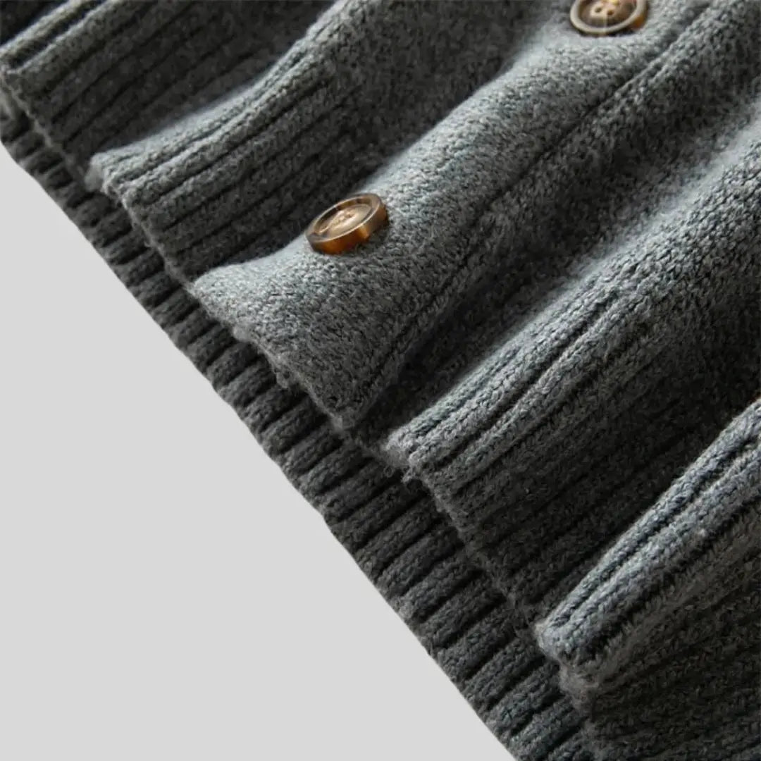 Jacquard-Woll-Cardigan