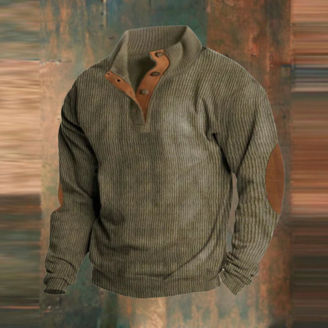 Vintage Pullover mit Reißverschluss