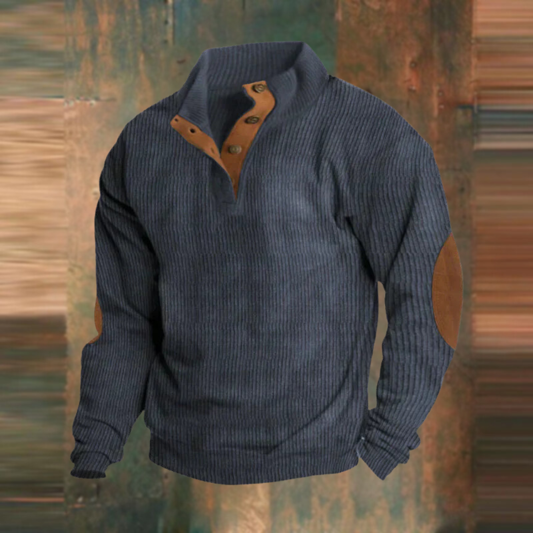 Vintage Pullover mit Reißverschluss