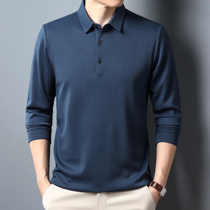 Elegantes Poloshirt mit langen Ärmeln