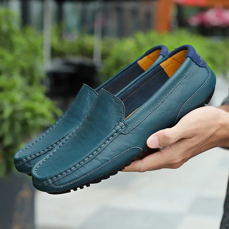 Vintage Leder Halbschuhe