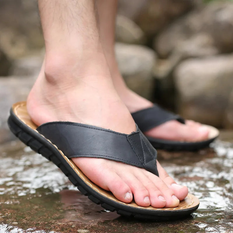 Leder-Sandalen für Männer