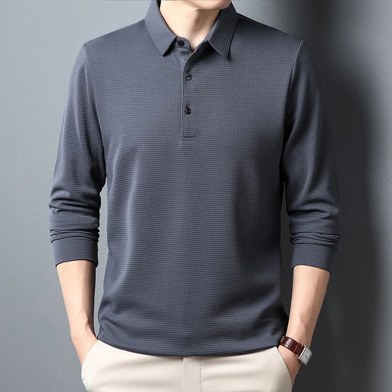Elegantes Poloshirt mit langen Ärmeln