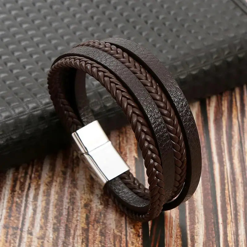 Klassisches Lederarmband für Männer