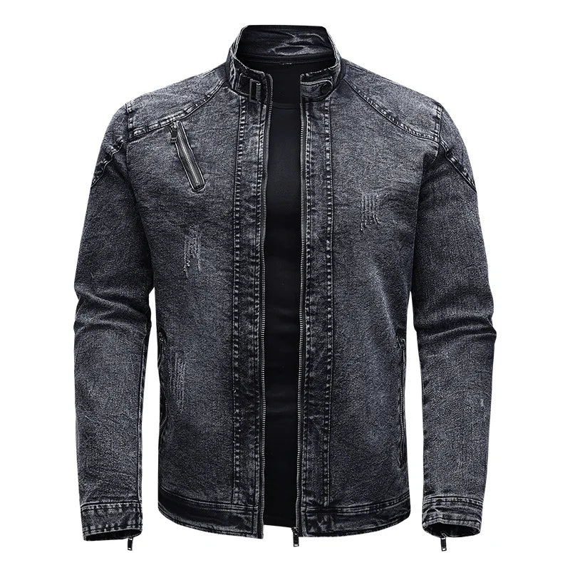Motorradjacke aus Denim