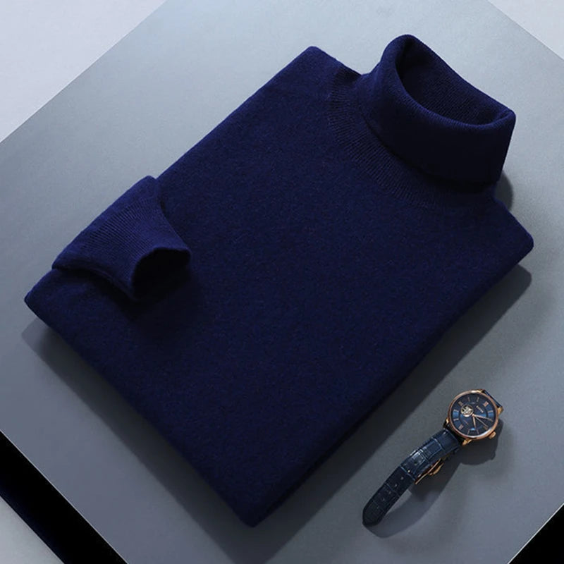 Eleganter Rollkragenpullover aus Baumwolle