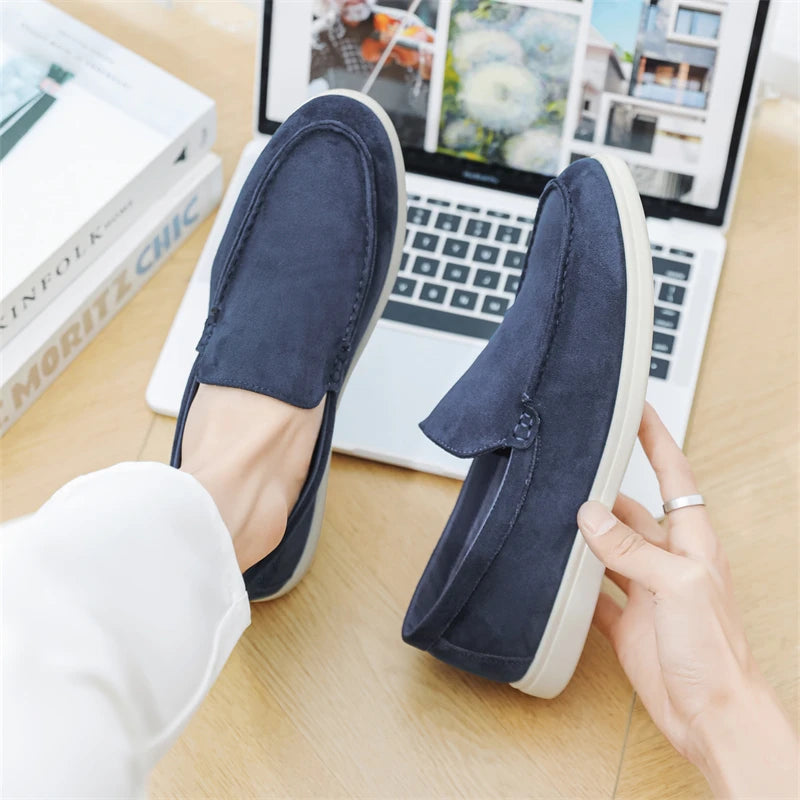 Lässige Wildleder-Loafer