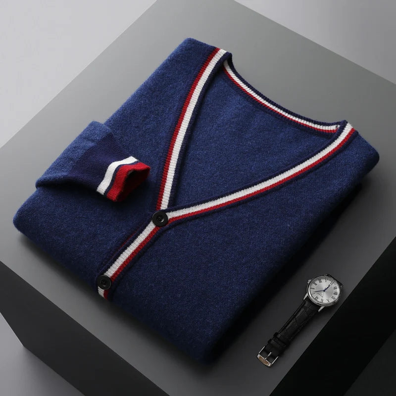 Merinowolle-Strickjacke