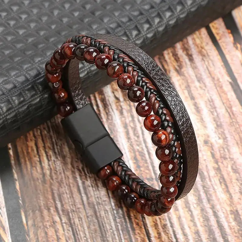 Klassisches Lederarmband für Männer