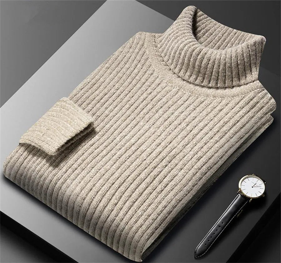 Eleganter Strickrollkragenpullover