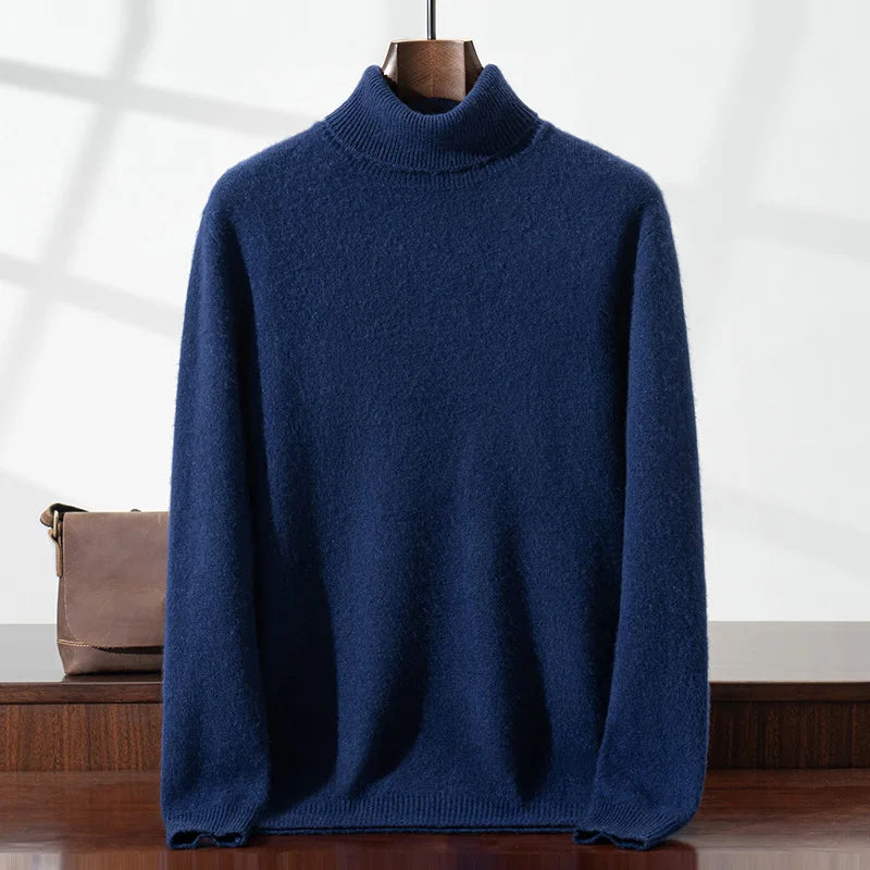 Eleganter Kaschmir-Rollkragenpullover