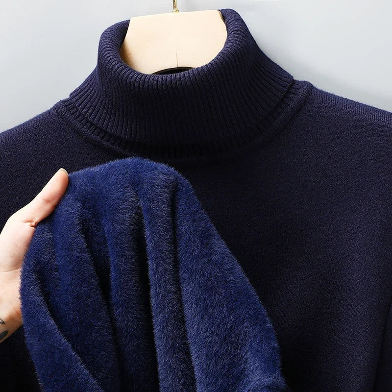 Eleganter Rollkragenpullover aus Wolle