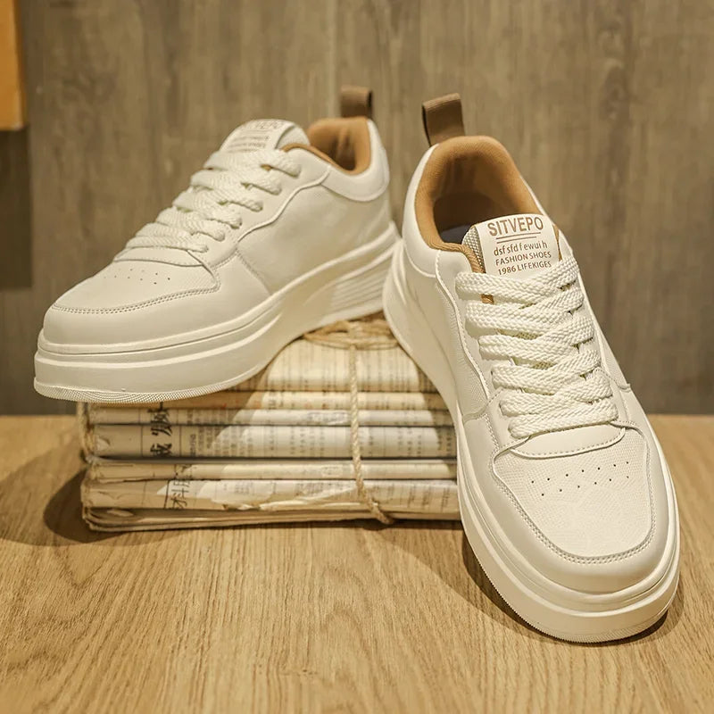 Elegante Leder-Sneaker
