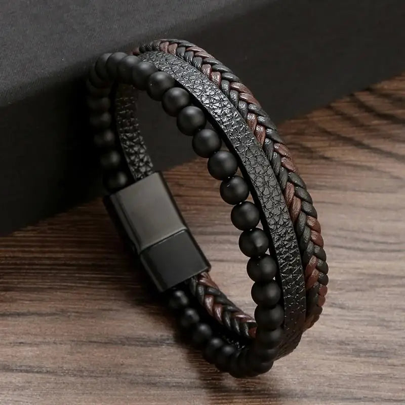 Klassisches Lederarmband für Männer