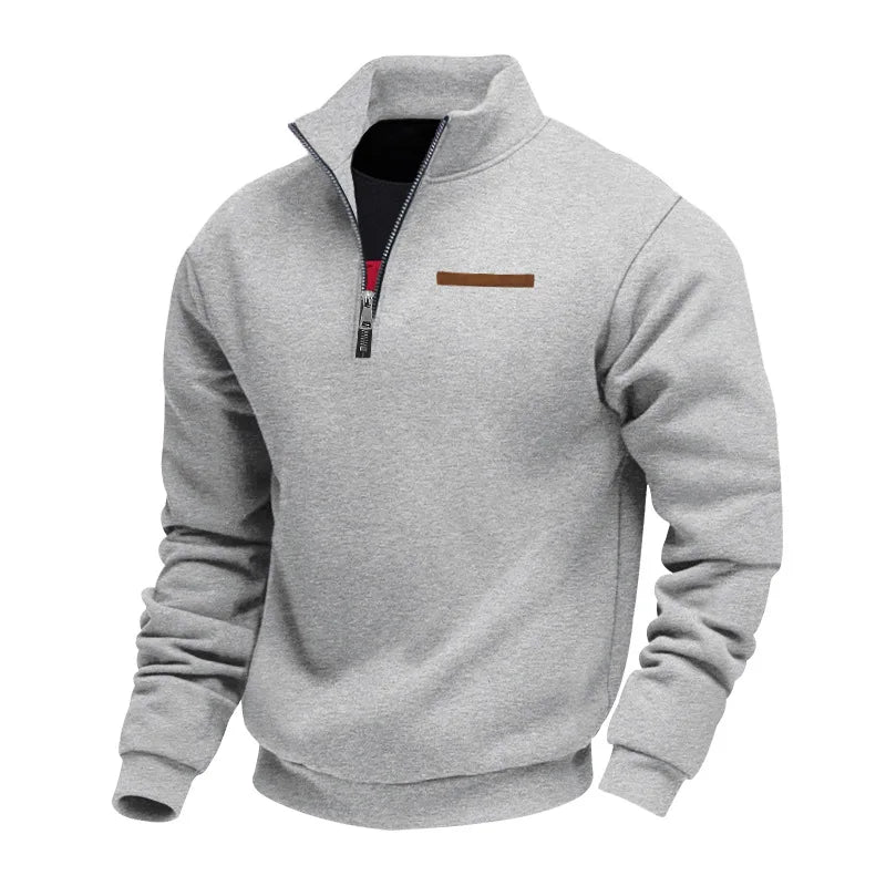 Lässiger Fleece-Zip-Pullover