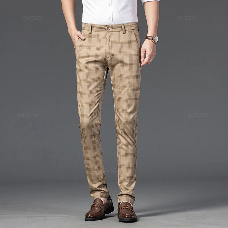 Elegante karierte Hose