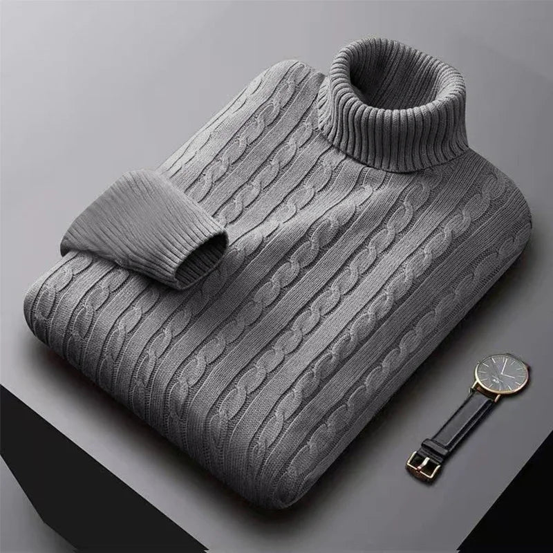 Eleganter Herren-Rollkragenpullover