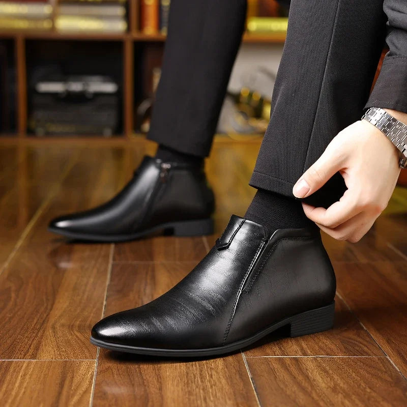 Beckett Lederstiefel mit Reissverschluss