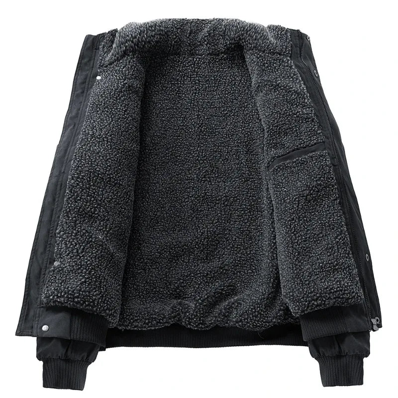 Elegante, mit Fleece gefütterte Daunenjacke