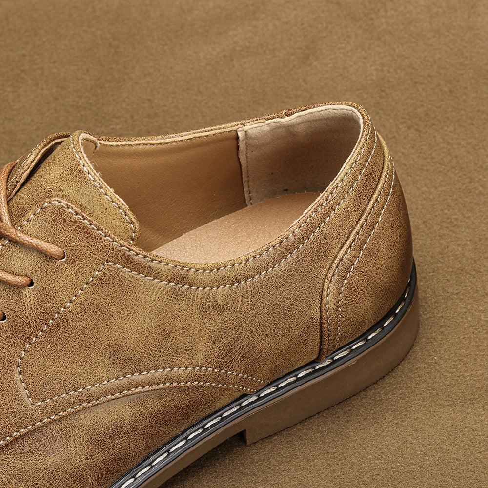 Lässige Leder-Anzugschuhe