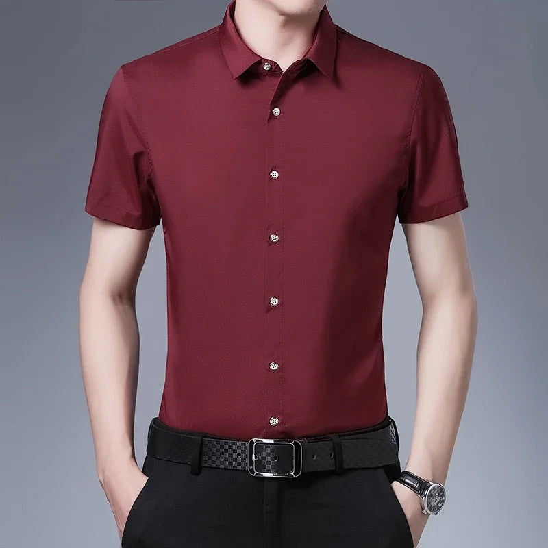Business Casual Hemd mit kurzen Ärmeln
