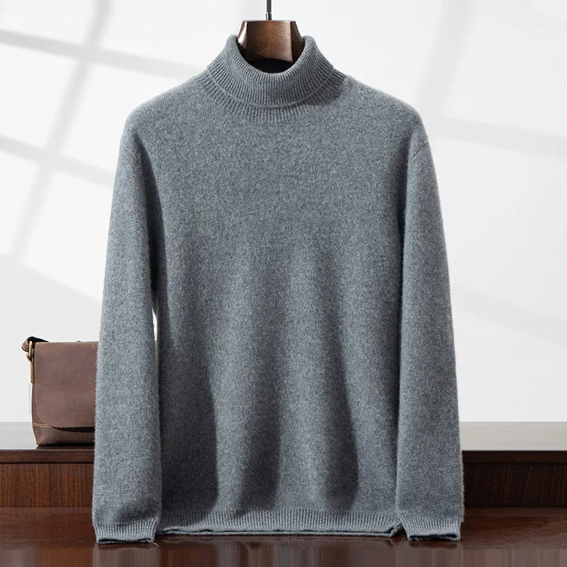 Eleganter Kaschmir-Rollkragenpullover