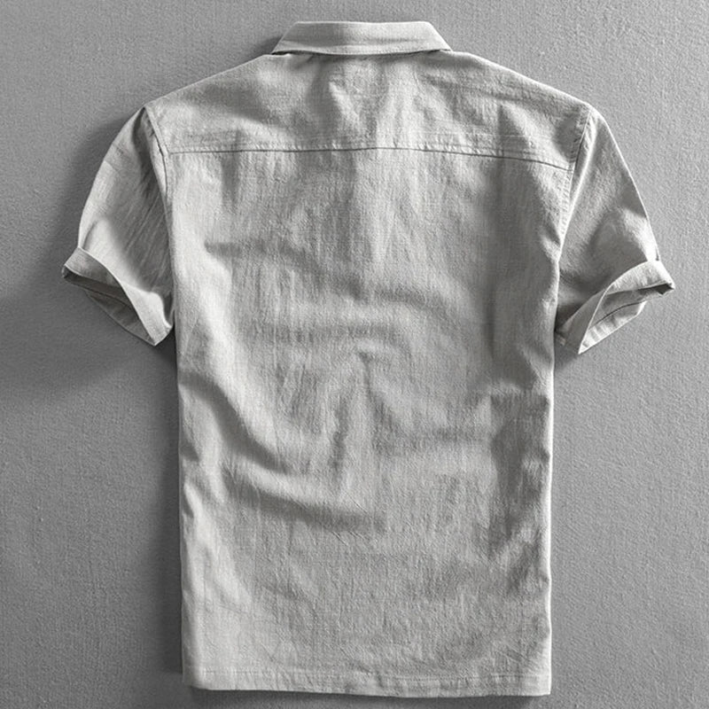 San Julian Leinen-Poloshirt