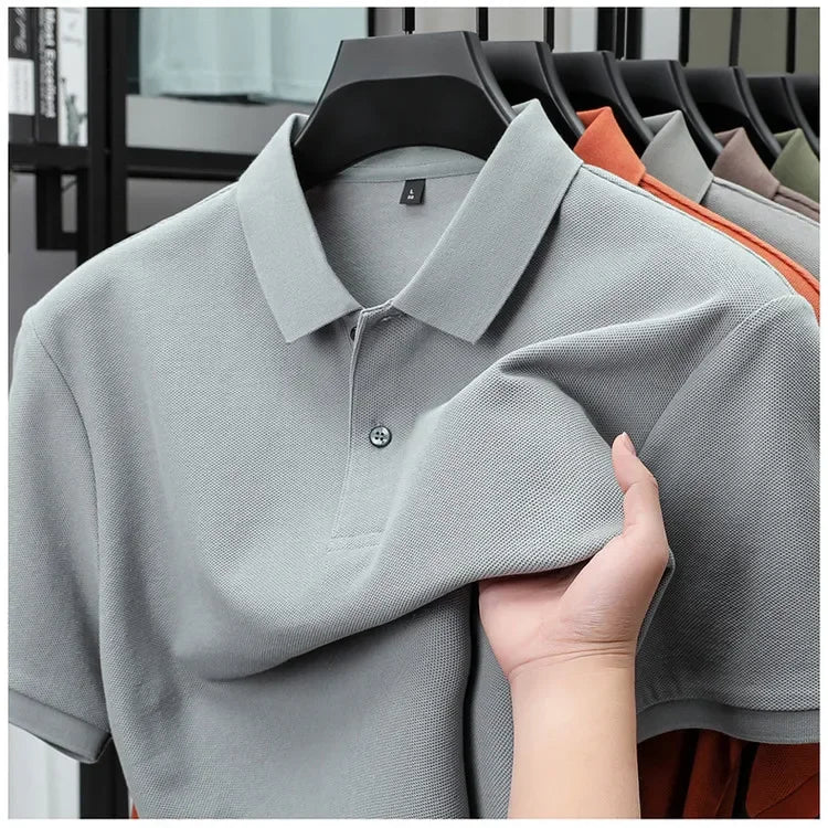 Lässiges Baumwoll-Poloshirt