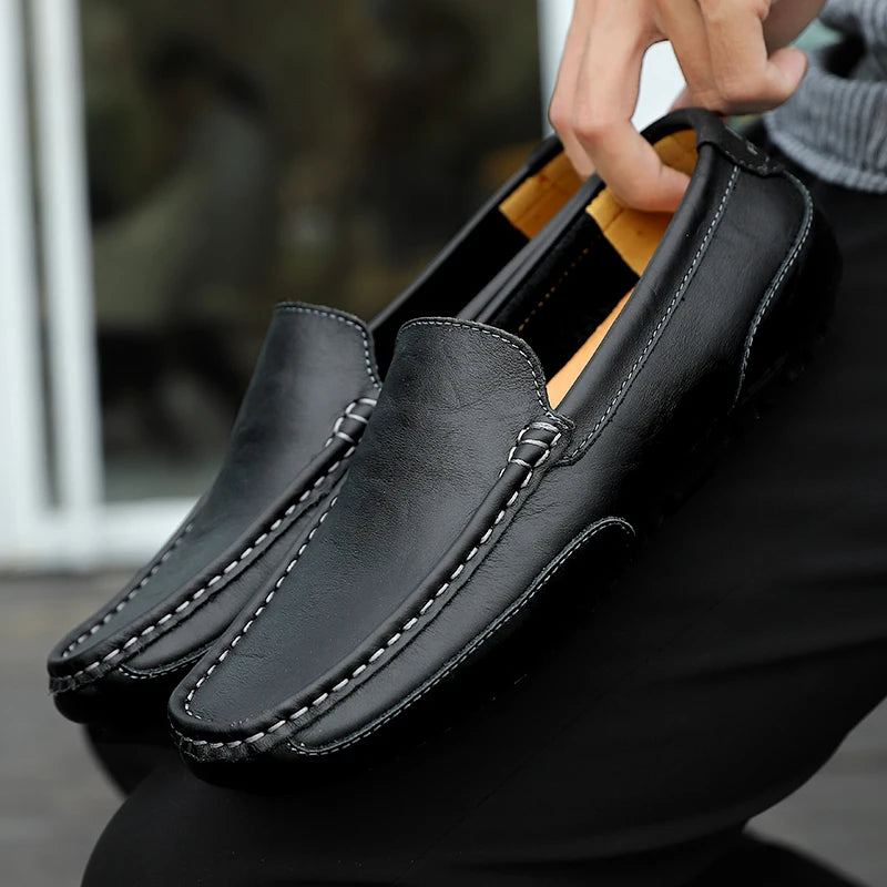 Vintage Leder Halbschuhe