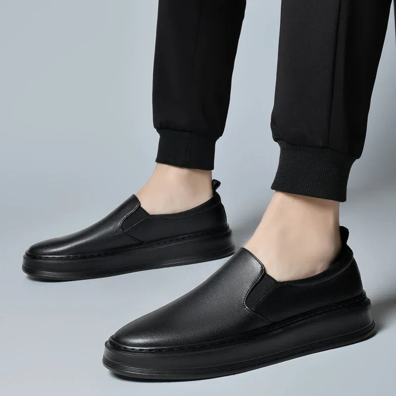 Leder Slipper Schuhe