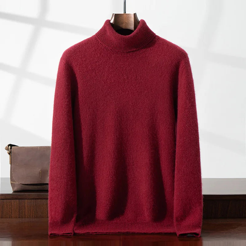 Eleganter Kaschmir-Rollkragenpullover
