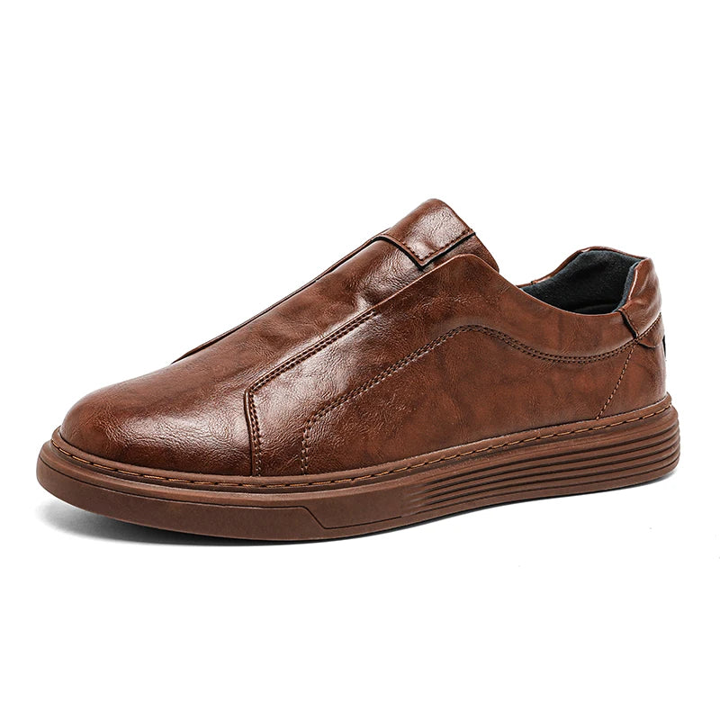 Klassische Leder-Slipper