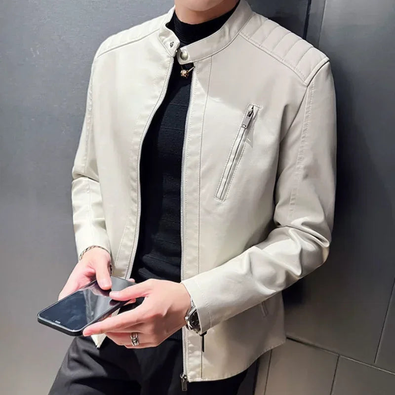 Elegante Lederjacke