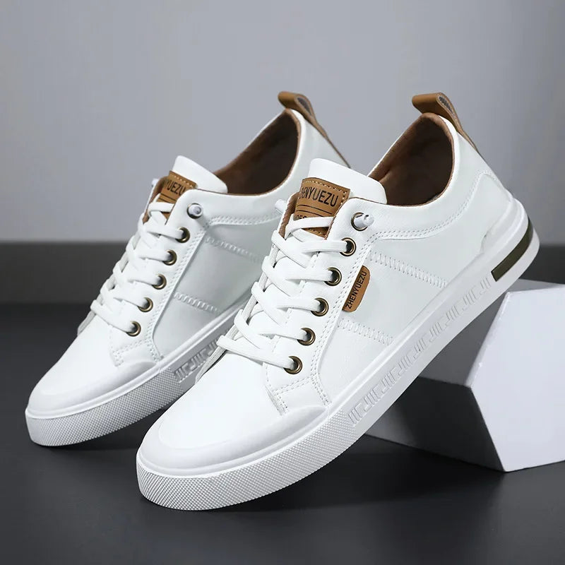 Elegante Leder-Sneaker