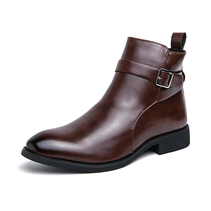 Elegante Lederstiefeletten