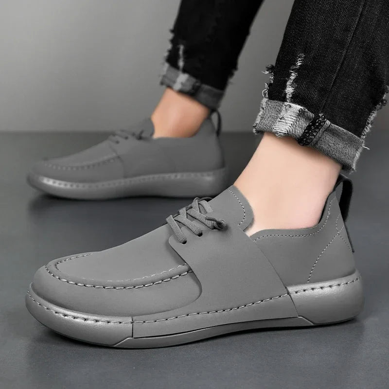 Klassische italienische Leder-Sneakers